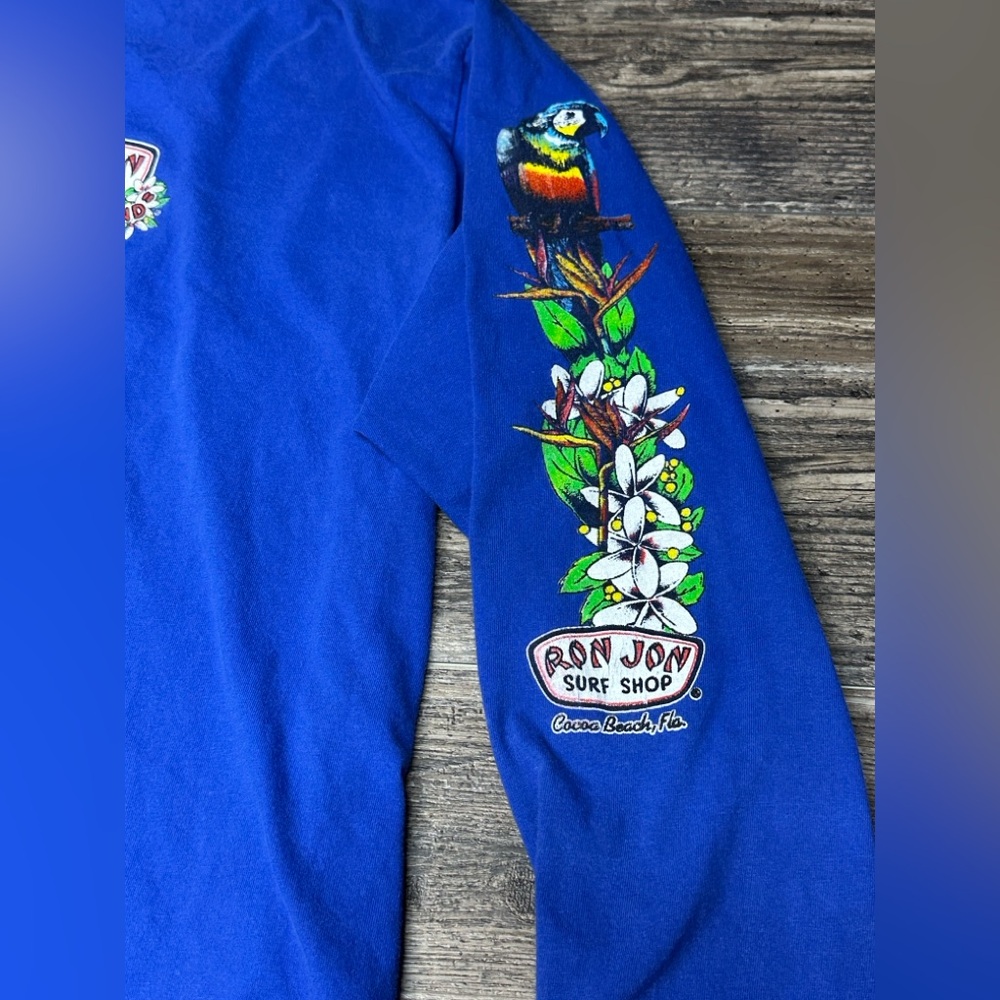 Ron Jon Surf Shop Long Sleeve Tee - Y2K Parrot Graphic - 2XL - GUC - Picture 6 of 11